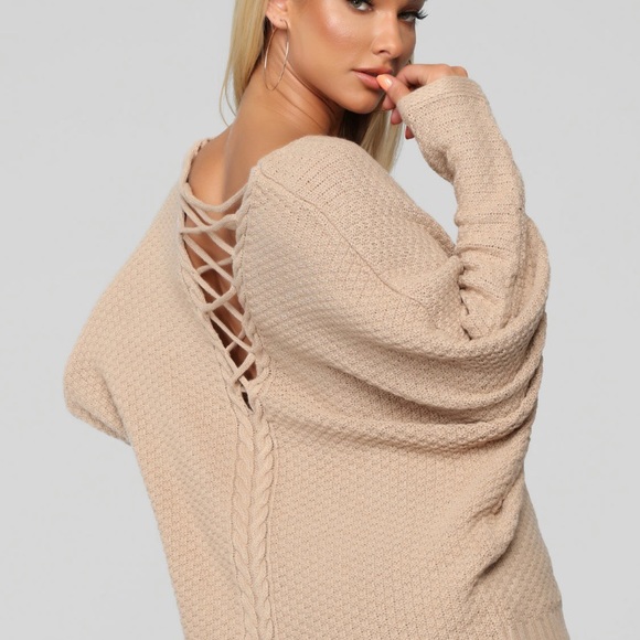 Brandy Lace Up Sweater - Picture 3 of 8